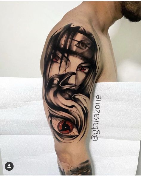 linda tatuagem do Sasuke