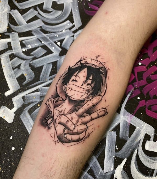 Desenho do luffy  One piece tattoos, Manga anime one piece