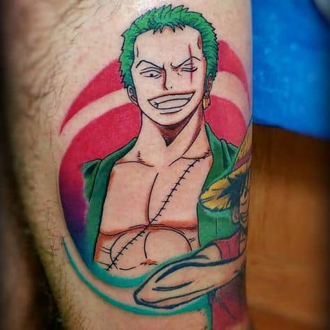 tatuagem Zoro colorida