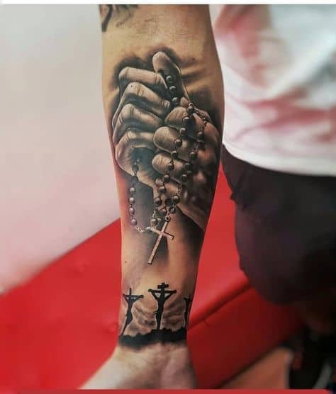 tatuagem crista masculina cruz