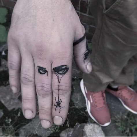 tatuagem de aranha criativa