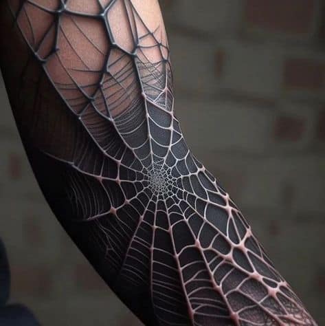 tatuagem de aranha diferente e realista