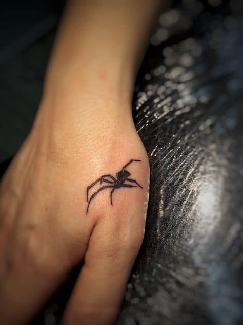 tatuagem de aranha pequena 1