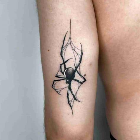 tatuagem de aranha simples 1