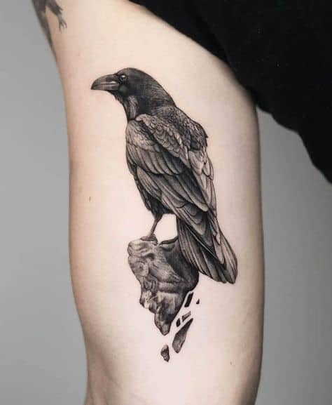 tatuagem de corvo como fazer