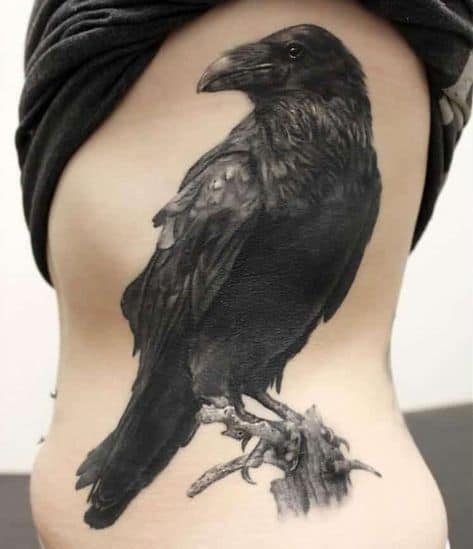 tatuagem de corvo grande ideias