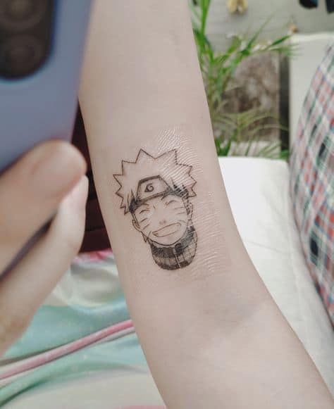 tatuagem do Naruto pequena