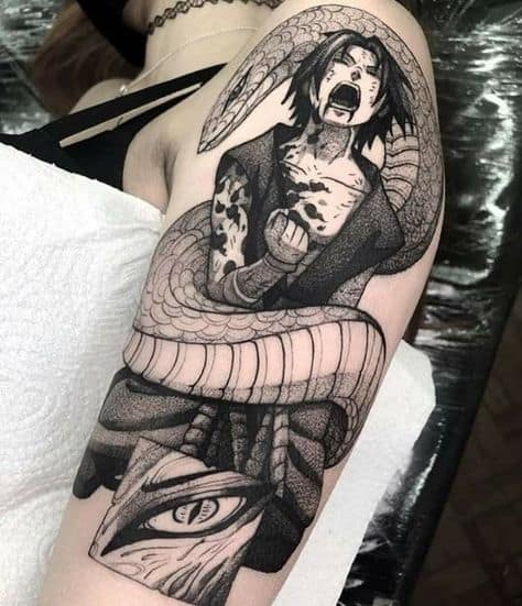 tatuagem do Sasuke completa