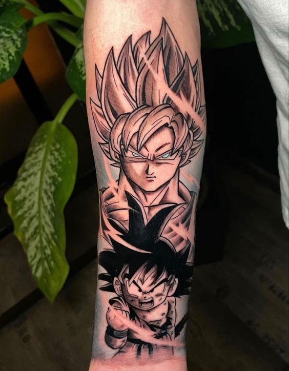 Goku & Vegeta, Dragon Ball Z  Tatuagens de anime, Tatuagem dragão, Coisas  para desenhar