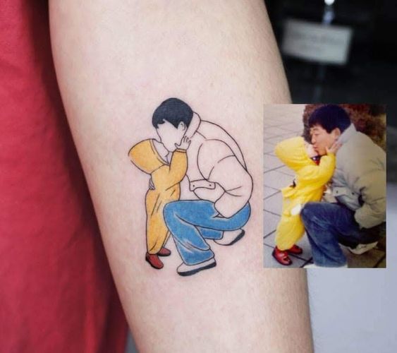 11 tattoo pai e filha Pinterest