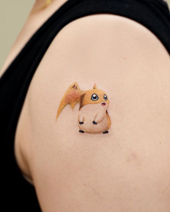 12 tatuagem pequena e colorida Pokemon Pinterest
