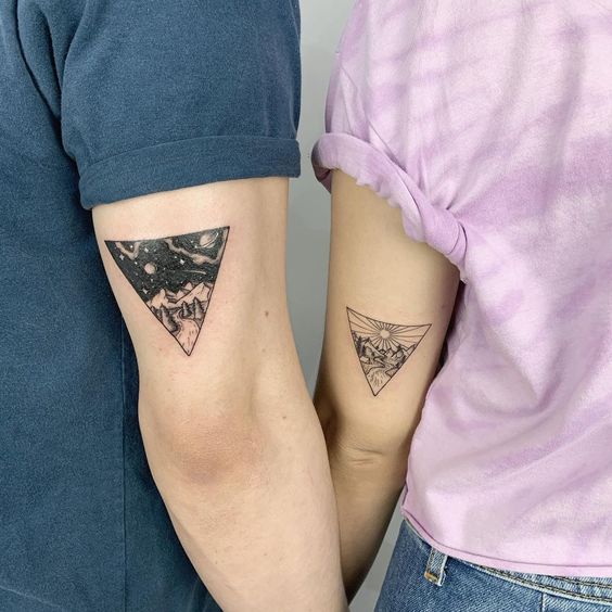 16 tattoo de casal Pinterest