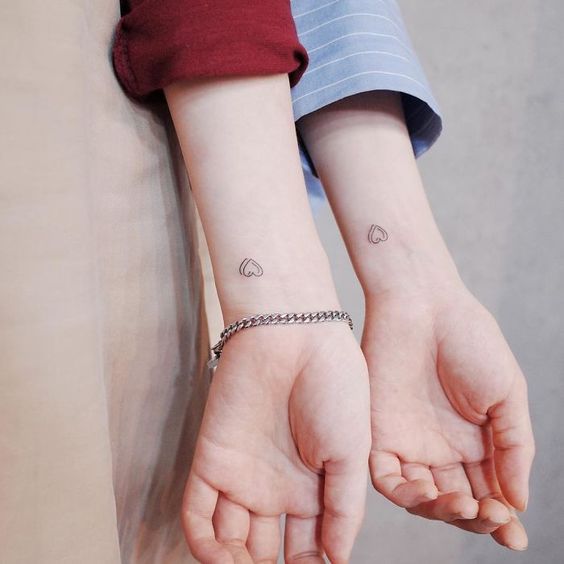 17 tattoo minimalista e moderna casal Pinterest