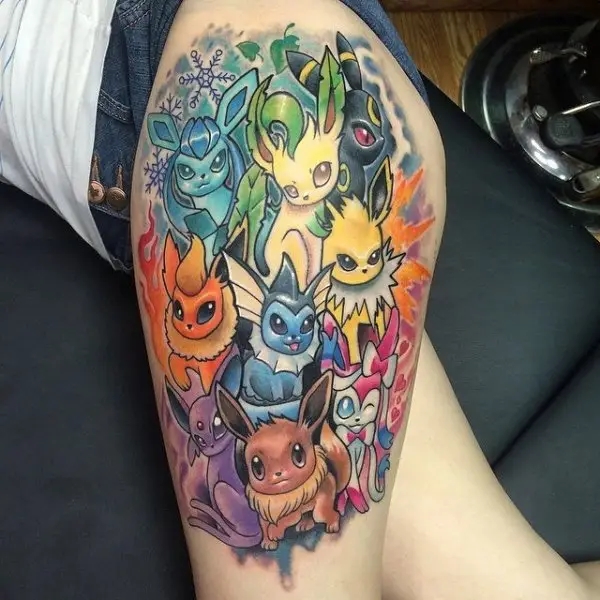 18 tatuagem Pokemon na coxa Allwomenstalk