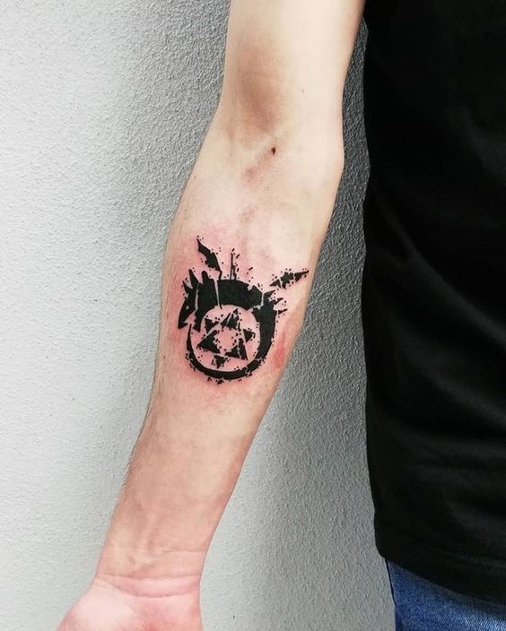 21 tattoo ourobolos no braco Fullmetal Alchemist Pinterest