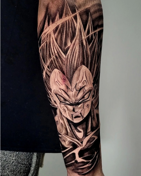 22 tatuagem grande dragon ball @rivam tattooart