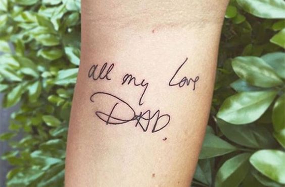 24 tattoo de frase pai e filha Pinterest