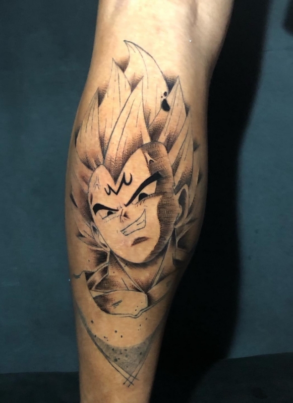 25 tattoo dragon ball na perna @c w tattoo