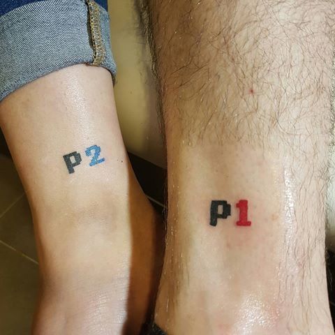 25 tatuagem gamer de casal Pinterest