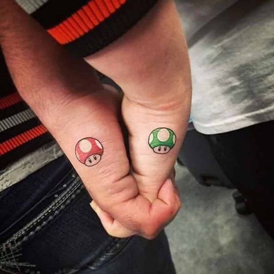 27 tattoo gamer pequena para casal Pinterest