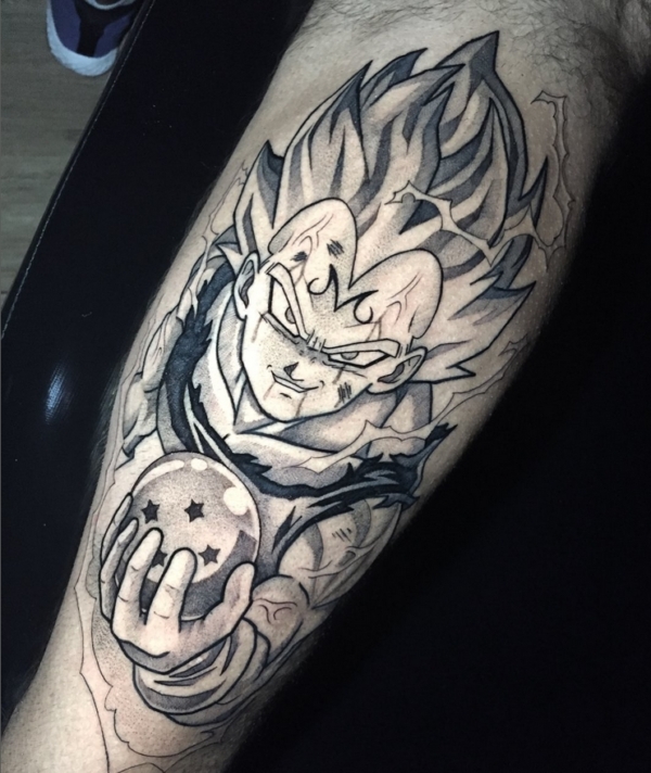 28 tattoo grande Vegeta @rodolfinhotattoos