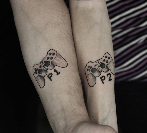 29 tattoo casal gamer Pinterest