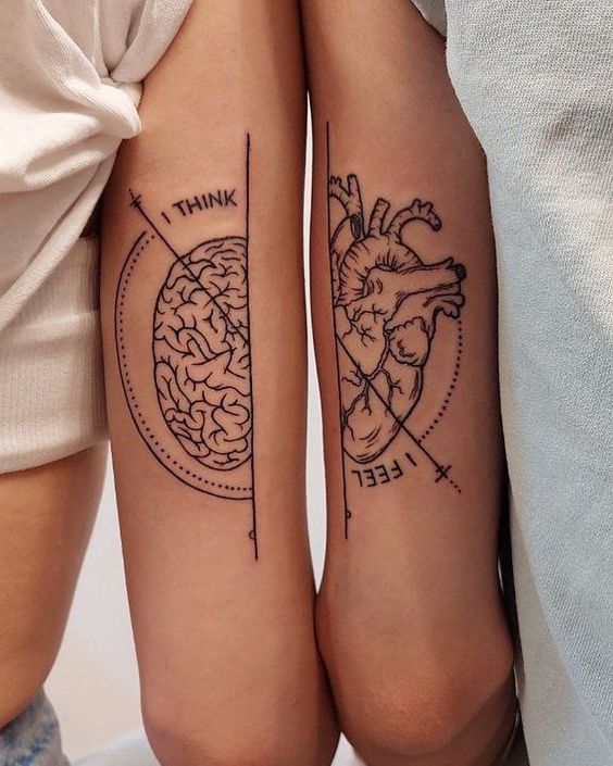 30 tattoo de casal Pinterest