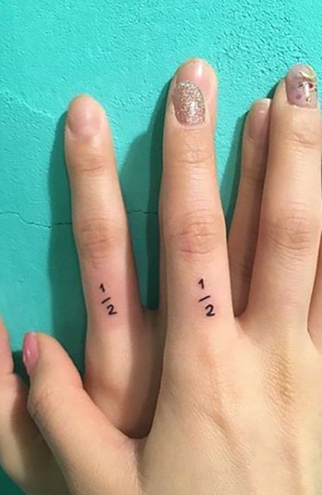 46 tattoo casal pequena e criativa Pinterest