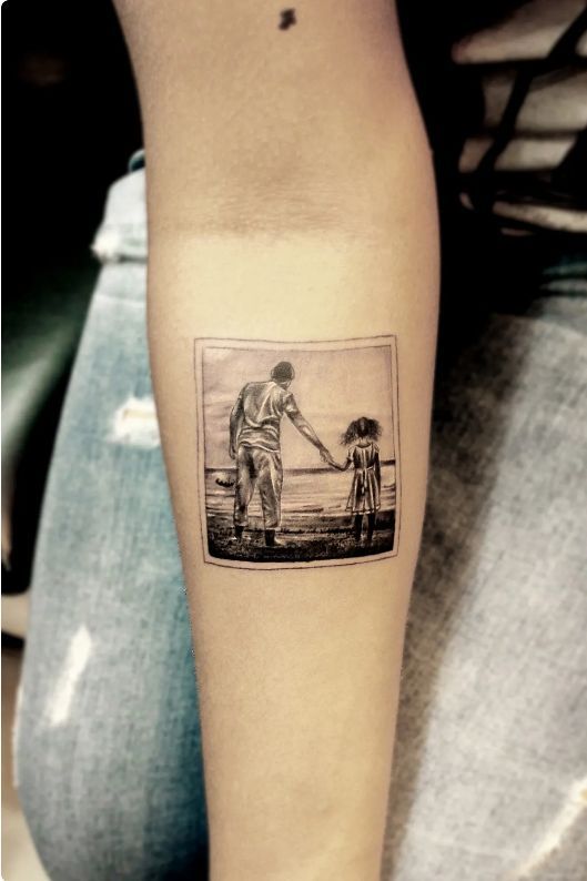 46 tatuagem pai e filha no braco Pinterest