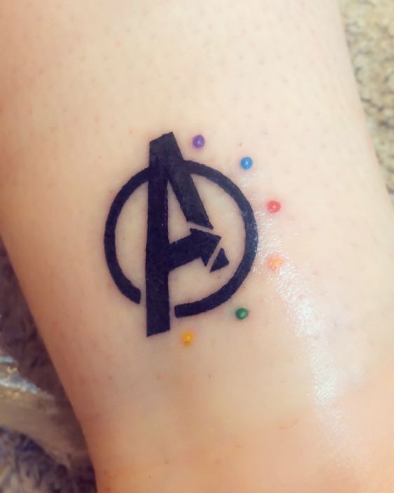 5 tattoo feminina Avengers Pinterest