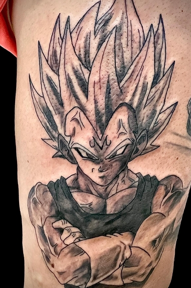 5 tattoo goku @pipemartineztattoo