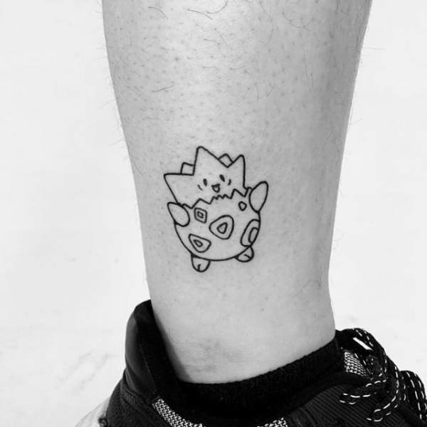 5 tatuagem Pokemon na perna Pinterest