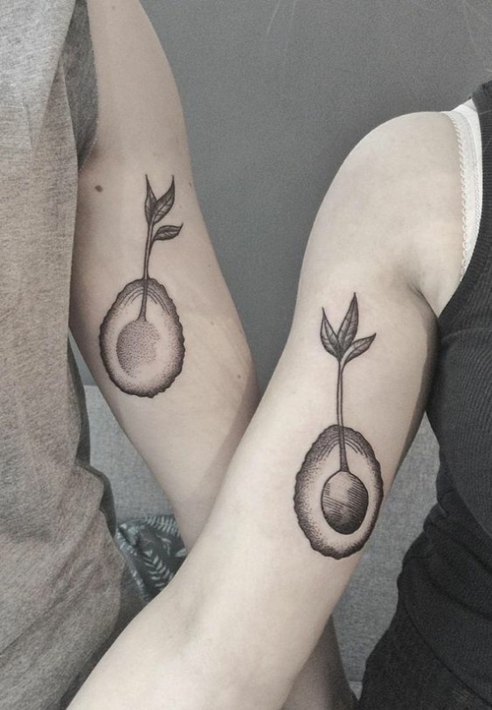 50 tattoo grande e criativa casal Pinterest