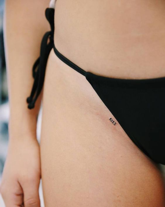 6 tatuagem feminina e pequena na virilha Pinterest