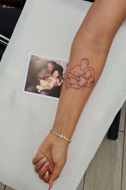 6 tatuagem foto pai e filha @mr jones tattoo