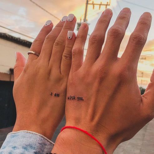 60 tattoo de frase em ingles para casal Pinterest