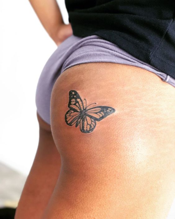 63 tatuagem de borboleta no bumbum Pinterest
