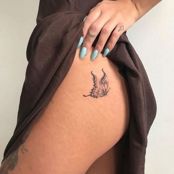 65 tattoo de borboleta na bunda Pinterest