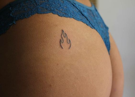 8 tattoo de fogo no bumbum Pinterest