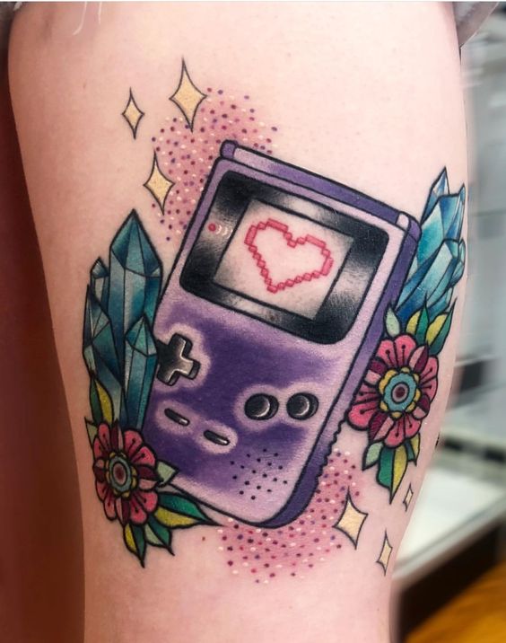 8 tatuagem feminina gamer Pinterest