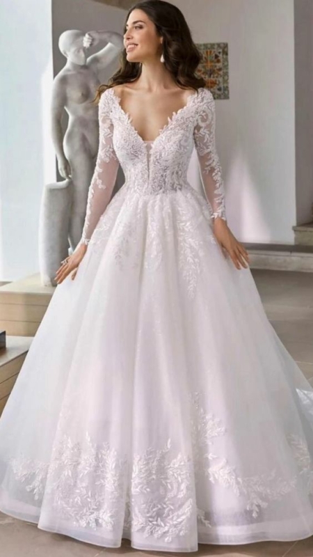 Vestido de noiva evasê – 55 modelos para arrasar no seu dia!