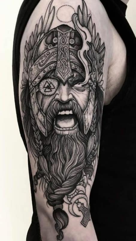 como fazer tatuagem de guerreiro viking