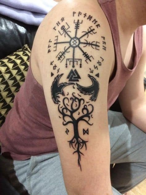 como fazer tatuagem de runas nordicas