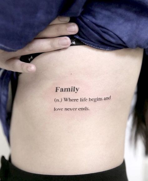tatuagem familia delicada dicionario