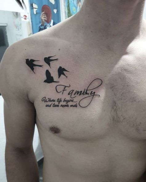 tatuagem familia escrita ingles