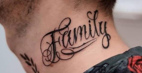 tatuagem familia no pescoco como fazer