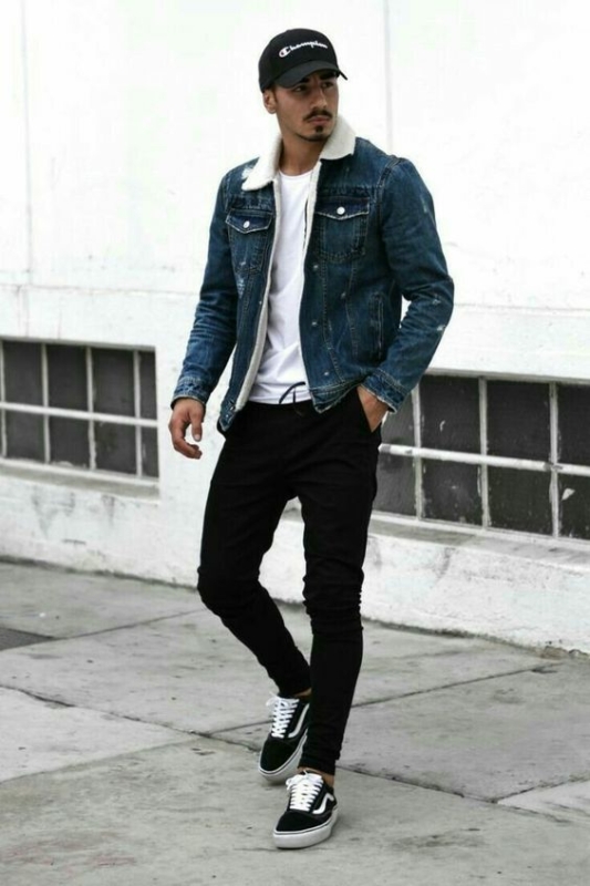 33 como usar jaqueta jeans masculina com pelo Pinterest