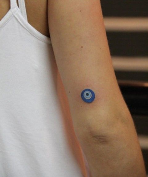 35 tatuagem de olho grego azul no braco Pinterest