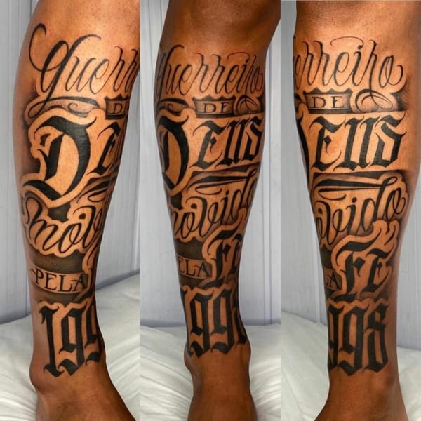 38 tatuagem perna Guerreiro de Deus Pinterest