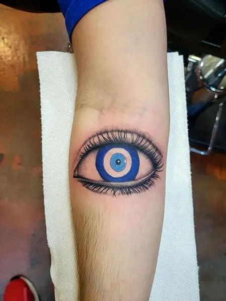43 tattoo masculina de olho grego no braco Pinterest